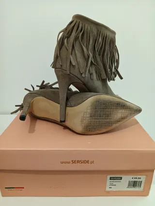 Botas de senhora Seaside bege/castanho