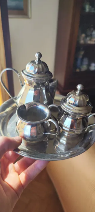 Servizio tè/caffè vintage 4 pezzi