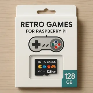 MicroSD 128GB Retro Games Raspberry Pi