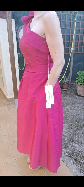 Vestido Rosa Clará Cocktail - Talla 38