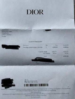 Abrigo Dior Alps Azul