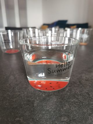 Lotto 8 bicchieri Maison du Monde Hello Summer