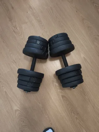 Mancuernas 30kg (2x15kg) Ajustables