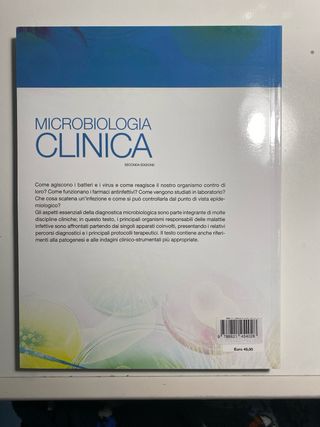 Libro universitario di microbiologia
