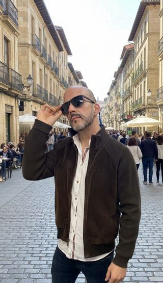 Chaqueta pana/punto Cortefiel M