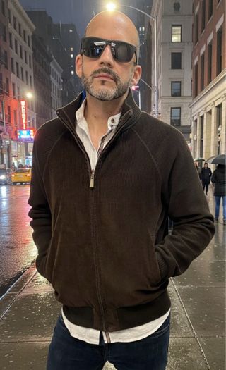 Chaqueta pana/punto Cortefiel M