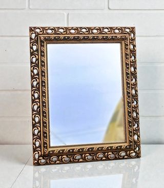 Espejo Marco Dorado Tallado