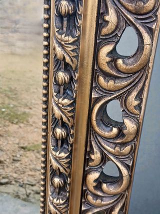 Espejo Marco Dorado Tallado