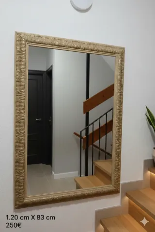 Espejo Marco Dorado 120x83 cm