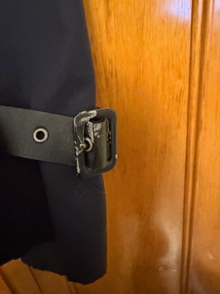 Gabardina azul marino Mango Talla S