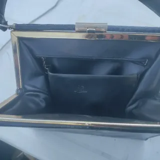 Bolso Lujo vintage Lesco Auténtico Negro