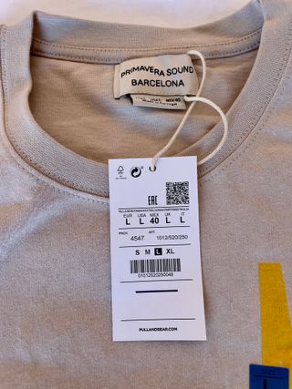 Camiseta Primavera Sound x Pull&Bear Talla L