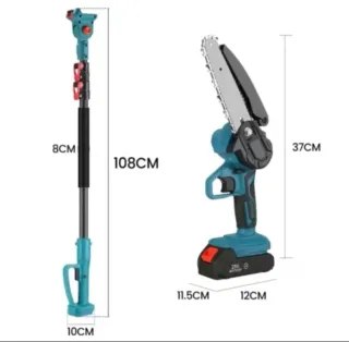 Motosierra Batería Recargable Pértiga Telescópica