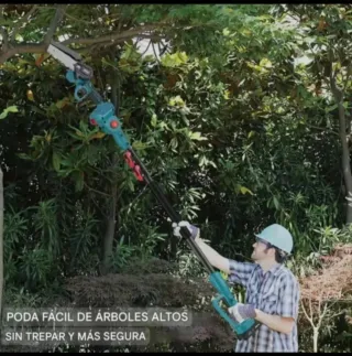 Motosierra Batería Recargable Pértiga Telescópica