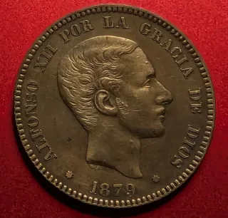 Alfonso XIII 10 céntimos 1879 cobre