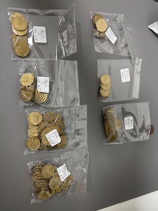 Lote monedas 1 peseta Juan Carlos I