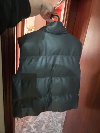 Chaleco acolchado gris talla única