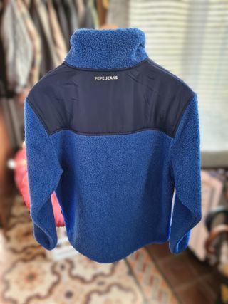 Felpa Zip Sherpa Fleece Redbull Racing Blu