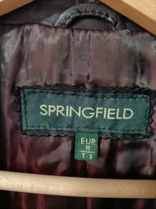 Chaqueta Piel Hombre Springfield Talla M