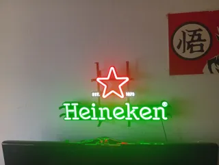 Lámpara Decorativa Heineken Estrella Roja
