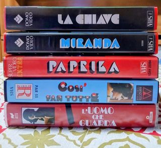 5 VHS Tinto Brass - Film Adulti Italiani