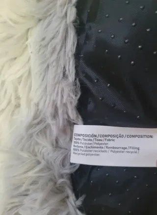 Cama antiestrés para perro/gato gris