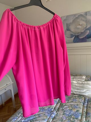 Blusa campesina romántica y bohemia con cinturón