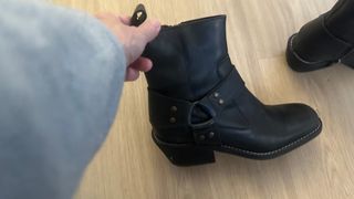 Botines piel hebilla T.36