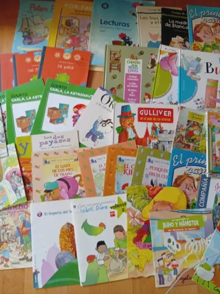 Gran lote de cuentos iniciación. Letra hilada