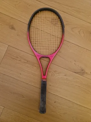Racchetta da tennis rosa con custodia