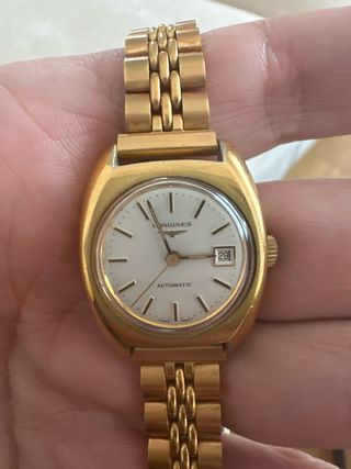 Reloj Suizo Longines Chapado en Oro Automático