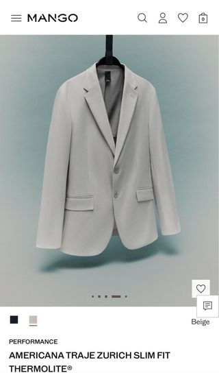 Americana talla 48 beige nueva con etiquetas