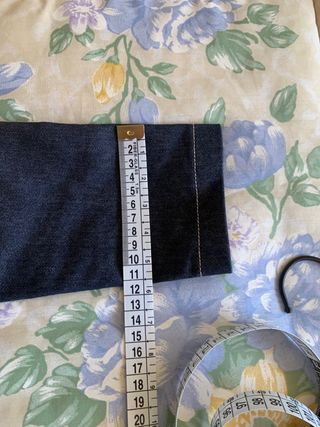 Chaqueta vaquera entallada azul oscuro