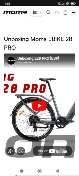 2 Bicicletas Moma Eléctrica Ebike 28 PRO