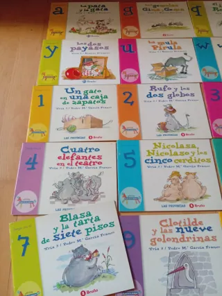 Estupendo lote iniciación lectora. Letra hilada