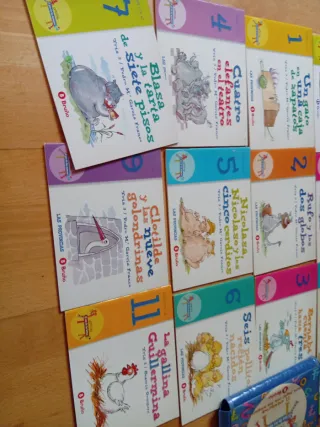 Estupendo lote iniciación lectora. Letra hilada