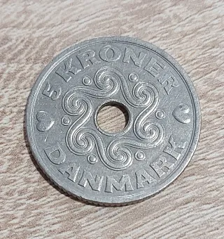 Moneda 5 Kroner Dinamarca 1998