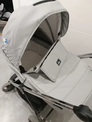 Carrito de bebé dúo gris