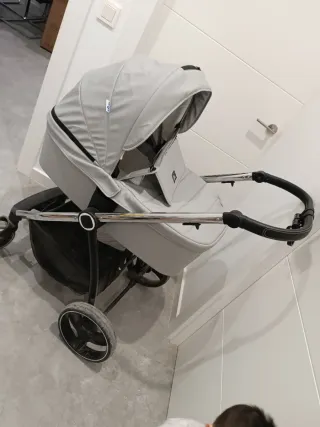 Carrito de bebé dúo gris