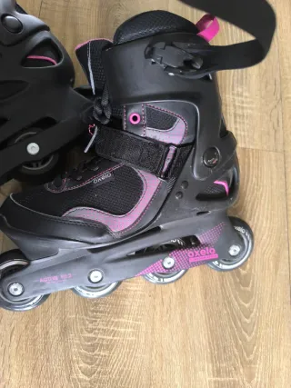 Patines en línea, protecciones y casco