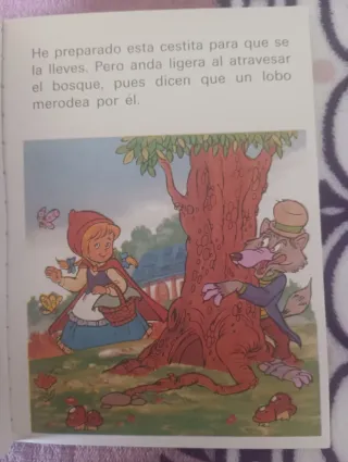 Cuento infantil 2 en 1 Caperucita roja y pinocho