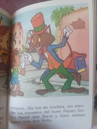 Cuento infantil 2 en 1 Caperucita roja y pinocho
