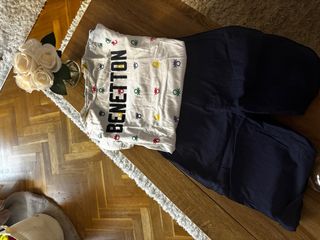 Conjubto camiseta y pantalon benetton