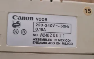 Máquina de escribir eléctrica Canon ES 3