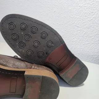 Botines piel marrón talla 41