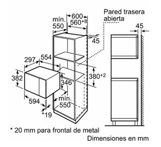 Microondas Siemens alta gama Empotrable Inox