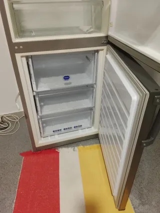 Frigorífico plateado en Arenys de Mar