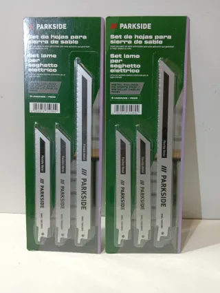 Lote 2 Paquetes Hojas Sierra Sable PARKSIDE