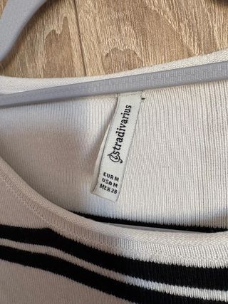 Jersey Stradivarius rayas blancas y negras