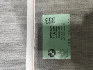 Funda Asiento delantero Sport Cuero BMW x5 Bmw e70